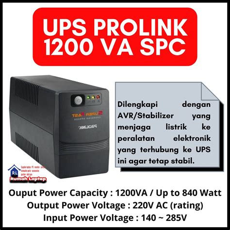 Jual Prolink Pro Sfc Promo Ups Prolink Va Murah Shopee