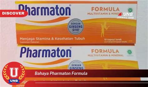 Intip 10 Bahaya Pharmaton Formula Yang Wajib Diintip