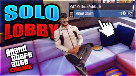 Gta 5 Online How To Get Into A SOLO Public Lobby Very Easy YouTube