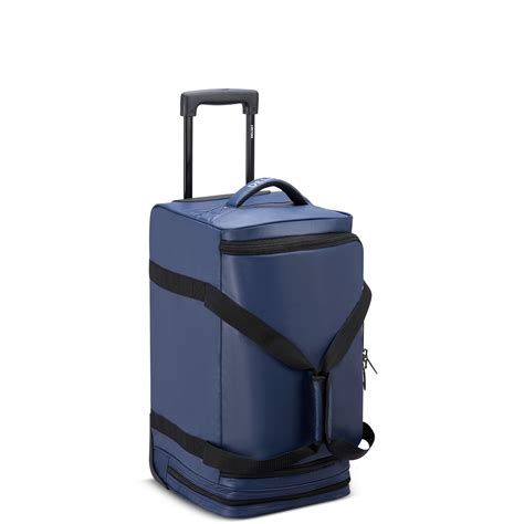 Delsey Paris Raspail Carry On Rolling Wheeled Duffel Blue