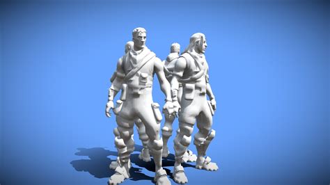 Fortnite Og Default Skin Pack Original Skin Download Free 3d Model