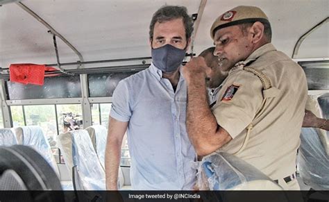 Rahul Gandhi Detained During Protest Modiji Is King Police State