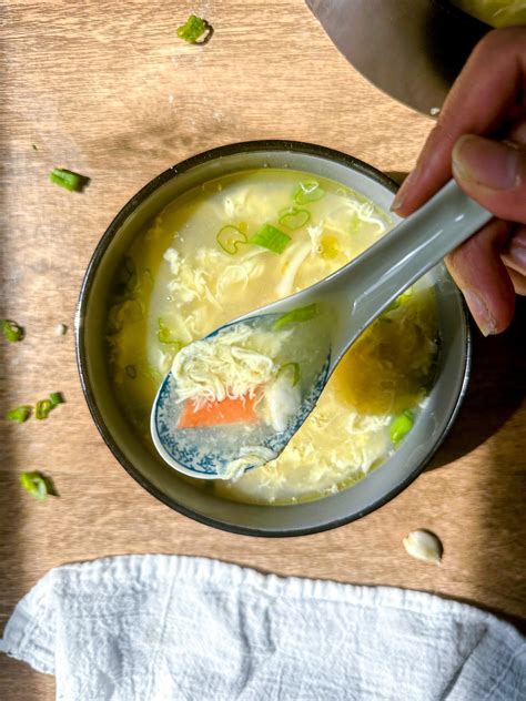 Minute Egg Drop Soup With Surimi Farah J Eats