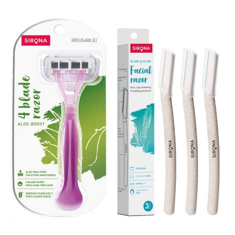 Sirona Blade Reusable Razor For Women Unit With Blink And Glow