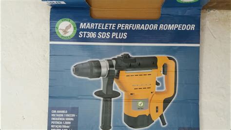 O MAIS FORTE MARTELETE PERFURADOR ROMPEDOR SIGA TOOLS ST306 SDS