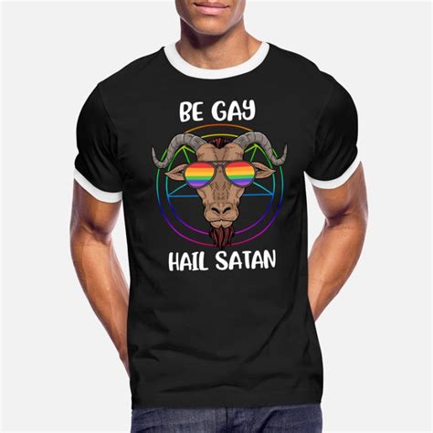 Satanic Gay Pride T Shirts Unique Designs Spreadshirt