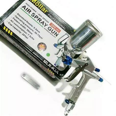 Jual Mollar Spray Gun K3 Alat Semprot Cat Tabung Atas 200 ML Spraygun