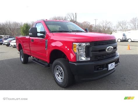 2017 Race Red Ford F350 Super Duty Xl Regular Cab 4x4 124187873