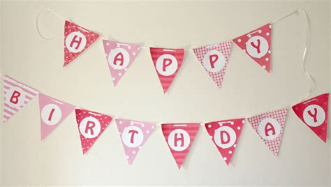 Happy Birthday Cake Bunting Printable