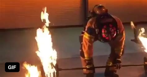 50 Year Old Firefighter Deadlifting 600 Flaming Lbs 9gag