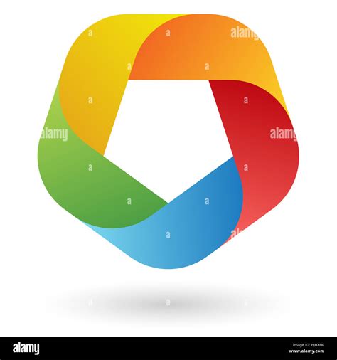 5 colour circle logo hi-res stock photography and images - Alamy