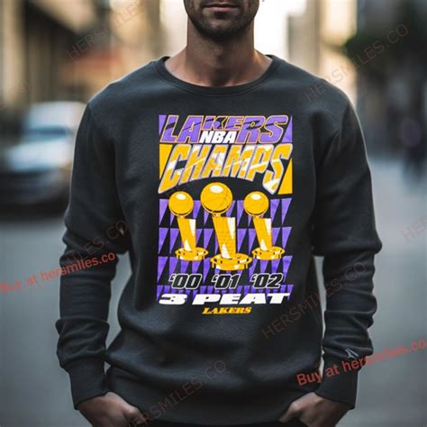 Los Angeles Lakers 3 Peat Champs Shirt - Hersmiles