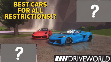 Best Cars For All Of Different Restrictions Race In Roblox Drive