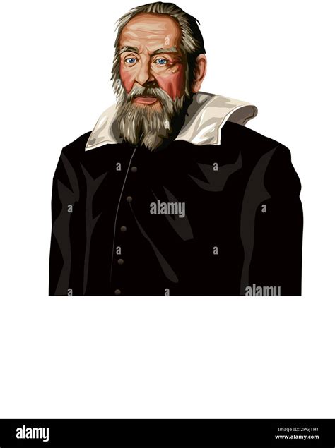 Illustration of Galileo Galilei Stock Photo - Alamy