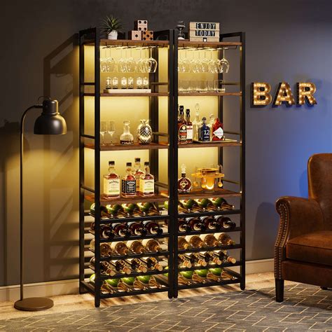 Bottle Freestanding Floor Wine Rack Tier Floor Liquor Cabinet