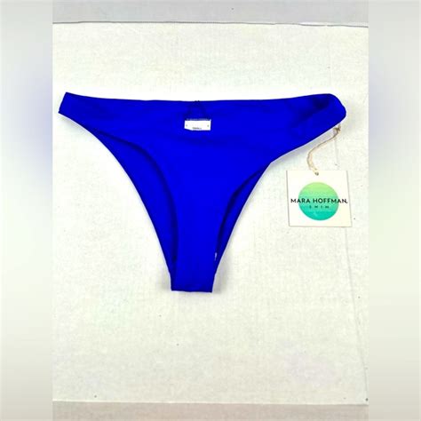 Mara Hoffman Swim Mara Hoffman Bikini Bottoms Nwt Blue Spf Poshmark