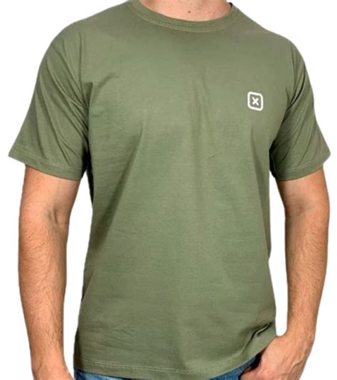 Camiseta Masculina Txc Brand Verde Plus Size P Celeiro Country