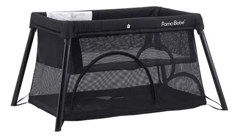 Cuna De Viaje Pamo Babe Port Til Ligera Con Colch N Negro Env O Gratis