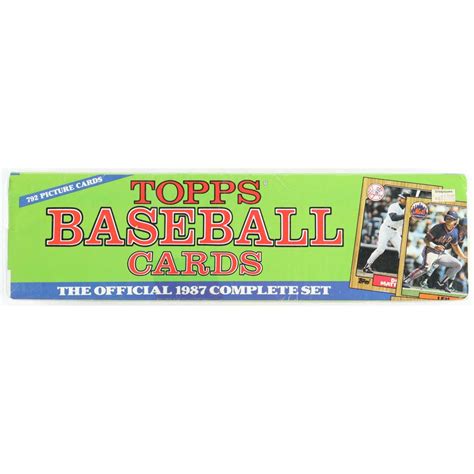 Topps Baseball Complete Set Of Cards With Barry Bonds