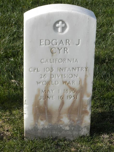 Edgar Joseph Cyr Find A Grave Memorial