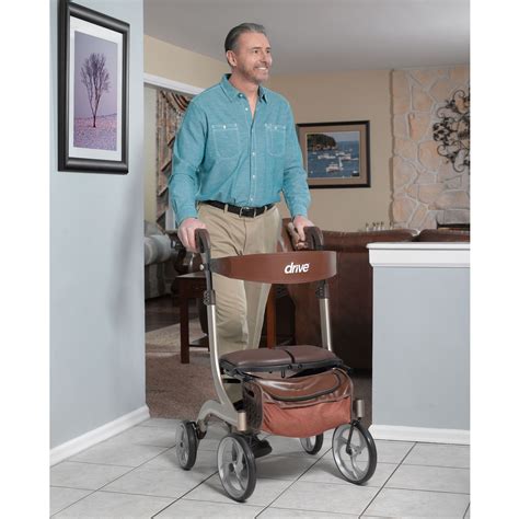 Drive Medical Nitro Dlx Euro Style Walker Rollator Large Front Caster