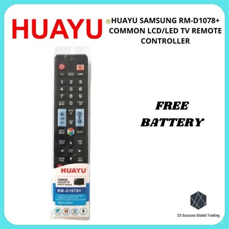 Huayu Samsung Rm D1078 Common Lcdled Tv Remote Controller Lazada Ph