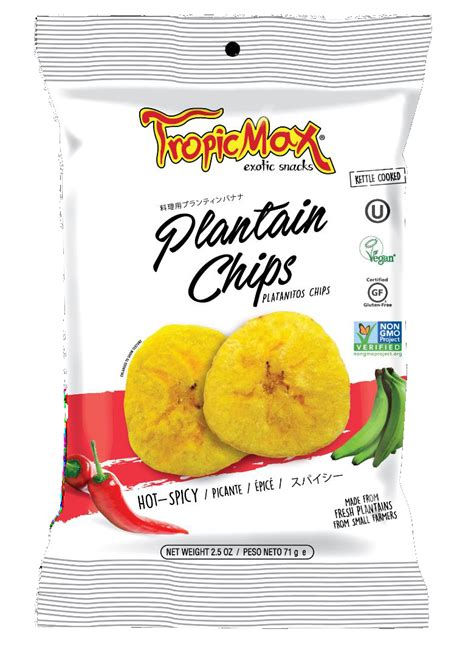 Tropicmax Plantain Chips Spicy 24 X 71g Steins Foods