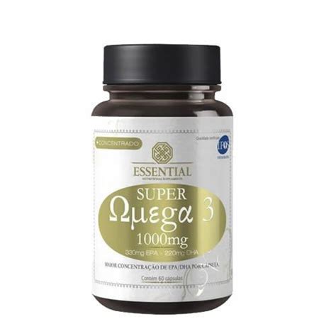 Super Ômega 3 90 cápsulas de 1g Essential Nutrition OtimaNutri