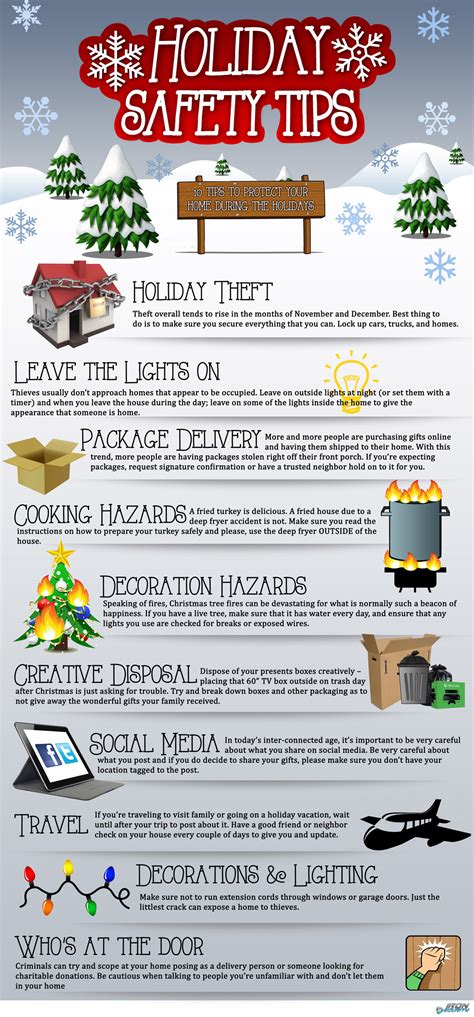 10 Holiday Safety Tips [INFOGRAPHIC] - Infographic Plaza