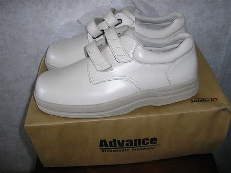 MEN'S ORTHOPEDIC WHITE SPORT DIABETIC SHOES 8.5 XW | eBay