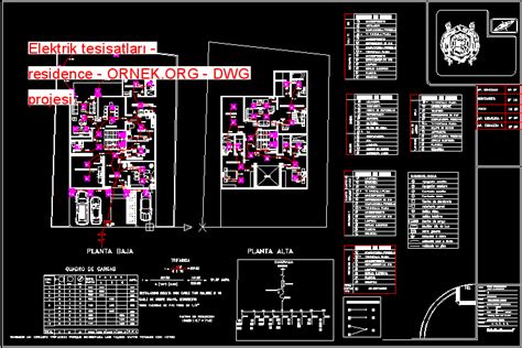 Elektrik Proje Bina Ayd Nlatma Dwg Projesi Autocad Projeler