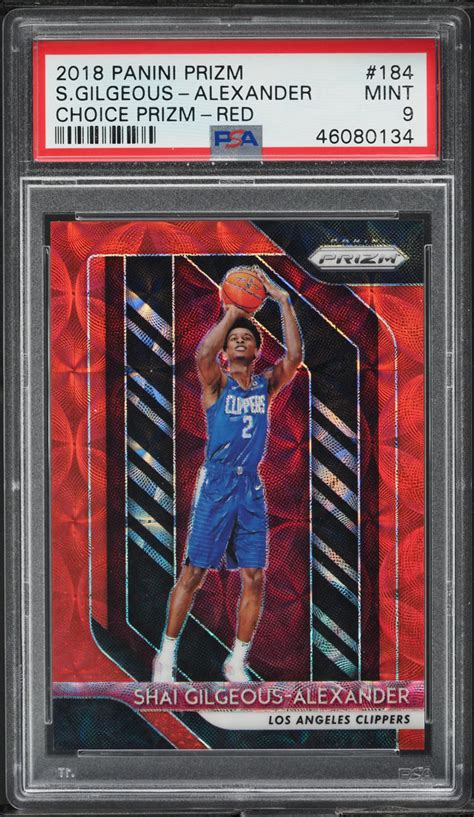 Panini Prizm Choice Red Shai Gilgeous Alexander Rookie