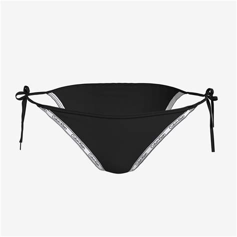 Calvin Klein String Side Tie Kad N Siyah Bikini Alt Kadin Mayo