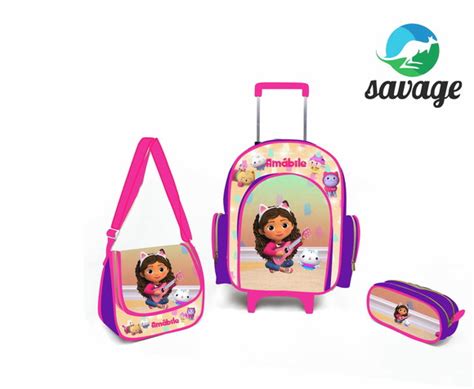 Mochila Escolar A Casa Magica Da Gabby Produtos Elo7