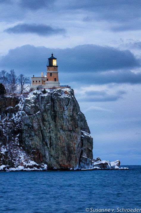 Split Rock Lighthouse Lake Superior North Shore Nature Photography Fine Art Print Winter