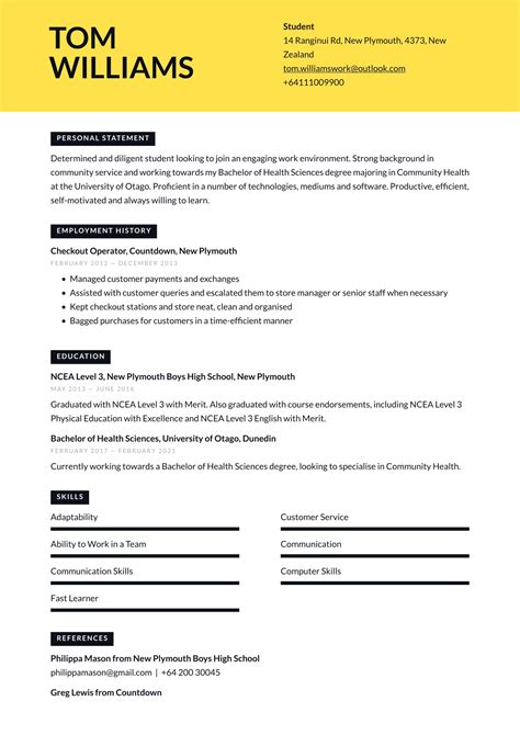 Free Cv Templates Nz Job Winning Design And Layout · Cvappnz