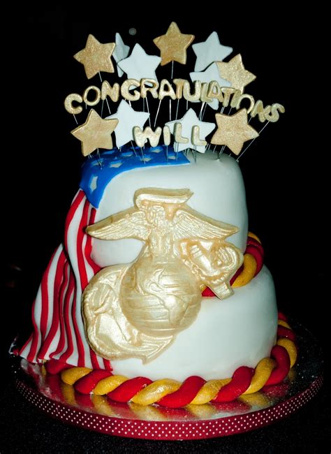 Marine Bootcamp Graduation Cake - CakeCentral.com