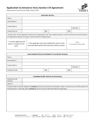 Fillable Online Form Planning Application To Amend Or End A Section