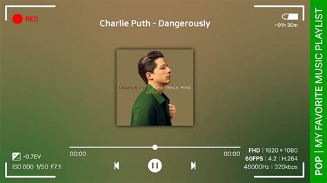 【pop】 Charlie Puth찰리 푸스 Dangerously Youtube