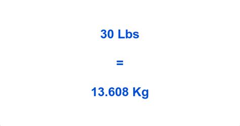 30 Lbs To Kg What Is 30 Pounds In Kilograms