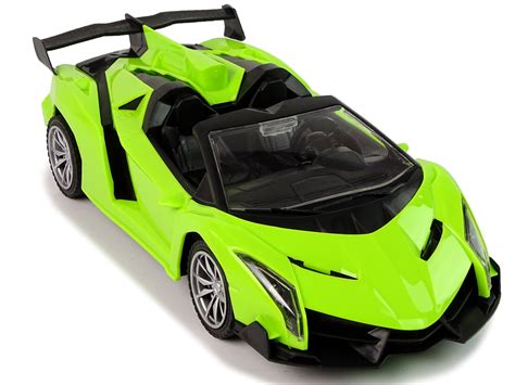 Zdalnie Sterowane Auto Sportowe R C 1 18 Zielone LeanToys Pl