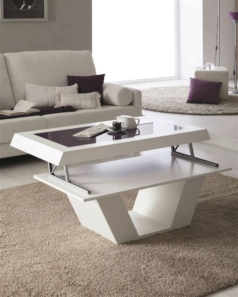 Mesa de centro moderna elevable con cristal 25 22 Mobles Sedaví