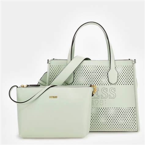 Guess Katey Sac à Main Ajouré Mint