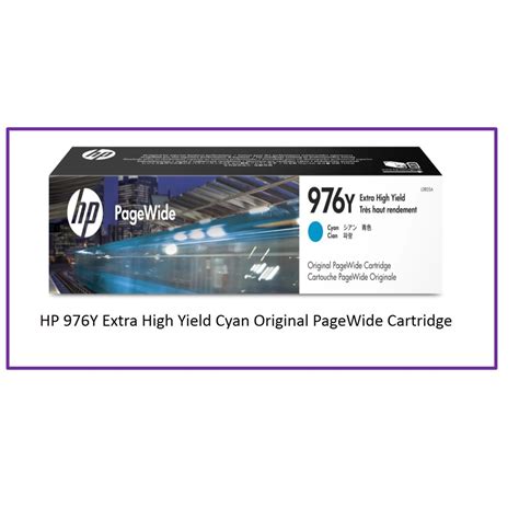 Hp Y Extra High Yield Cyan Original Pagewide Cartridge Shopee