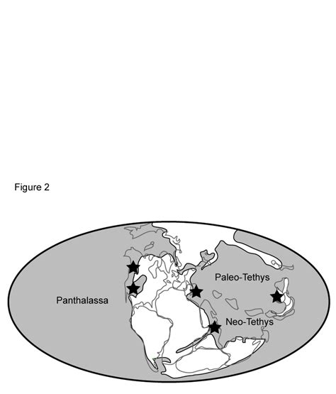 Simplified Early Triassic Map Of Pangea Showing Regions Where