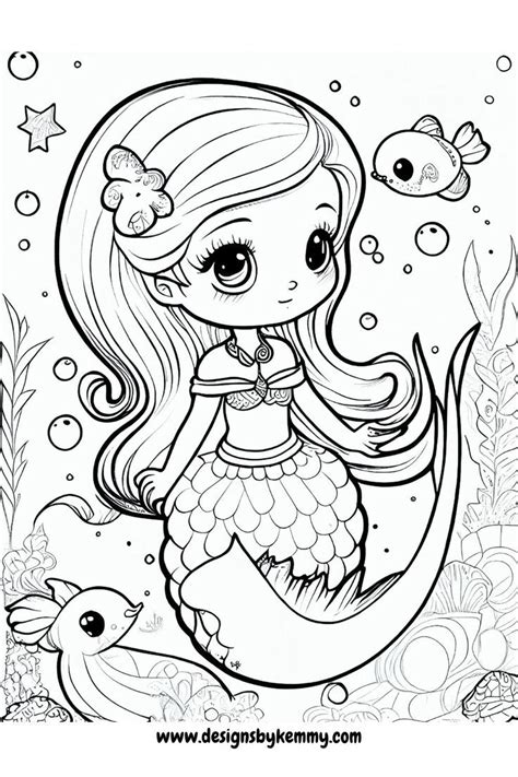 Mermaid Coloring Pages Designs By Kemmy Barbie Coloring Pages