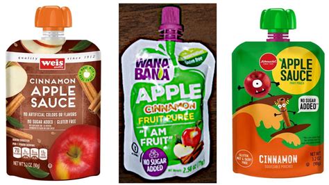 Recall For Certain Apple Cinnamon Fruit Puree, Apple Sauce Pouches