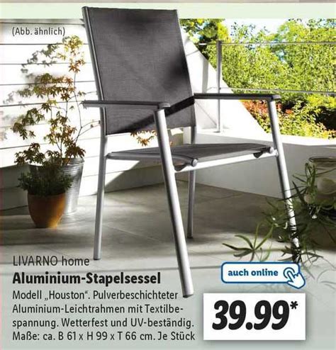 Livarno Home Aluminium Stapelsessel Angebot Bei Lidl 1Prospekte De