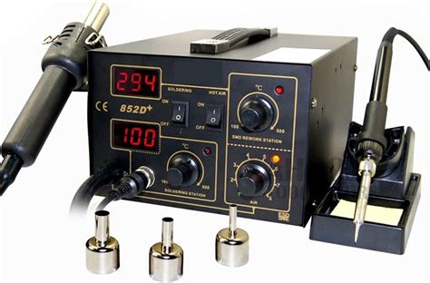 Heat Guns Heat Gun Air Pump Type Digital Desoldering Station Soldering Iron Rework Soldering Hot