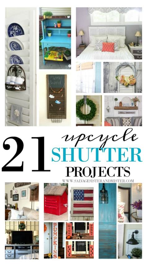 21 Upcycled Shutter Projects Shutter Projects Shutters Repurposed Decor Old Shutters Decor